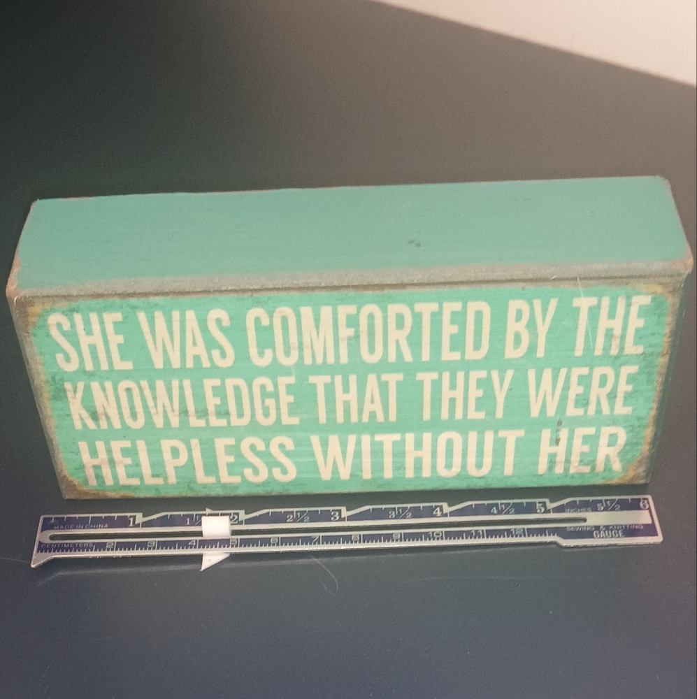 Decorative Wooden Sign with Inspirational Quote